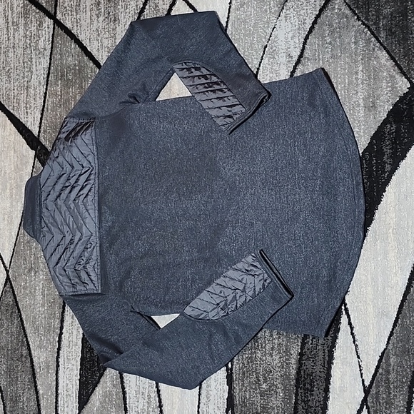 VINTAGE BKE BLACK FITTED QUILTED ACCENTS FULL-ZIP LIGHT-WEIGHT JACKET LARGE - Picture 12 of 16